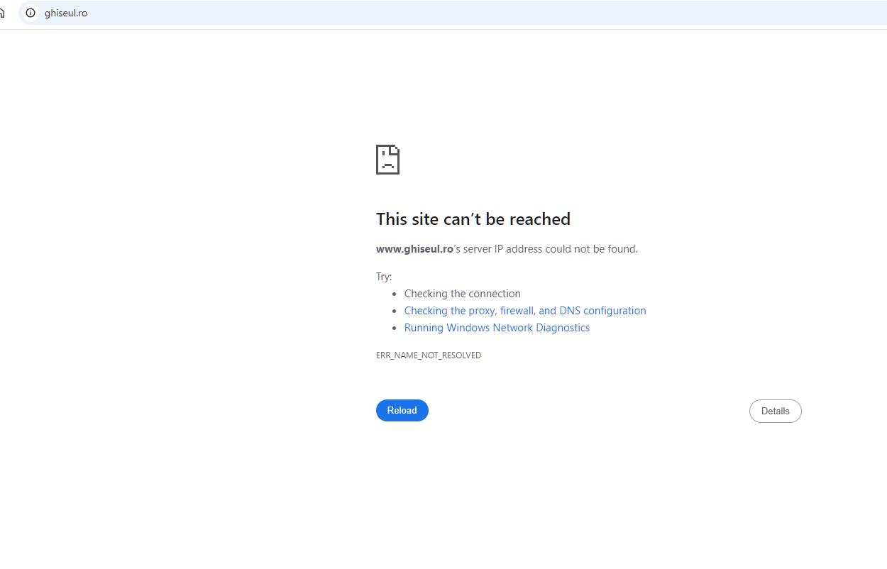seap nu merge ghiseul.ro online