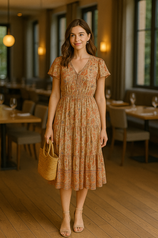 ținuta boho pentru petrecere la restaurant
