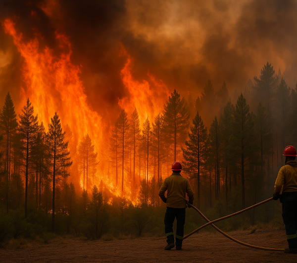 vegetatie care arde incendiu thassos iulie 2025