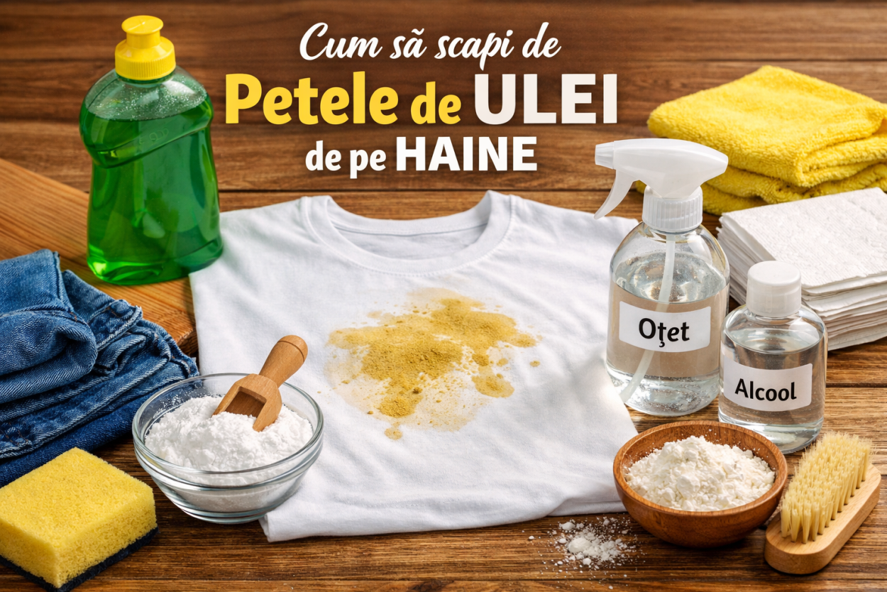 Cum să îndepărtezi petele de ulei