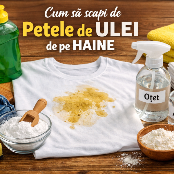 Cum să îndepărtezi petele de ulei