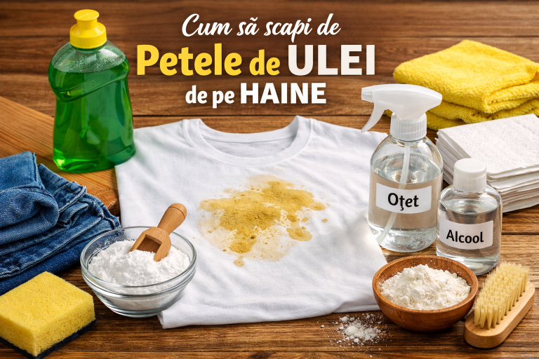 Cum să îndepărtezi petele de ulei