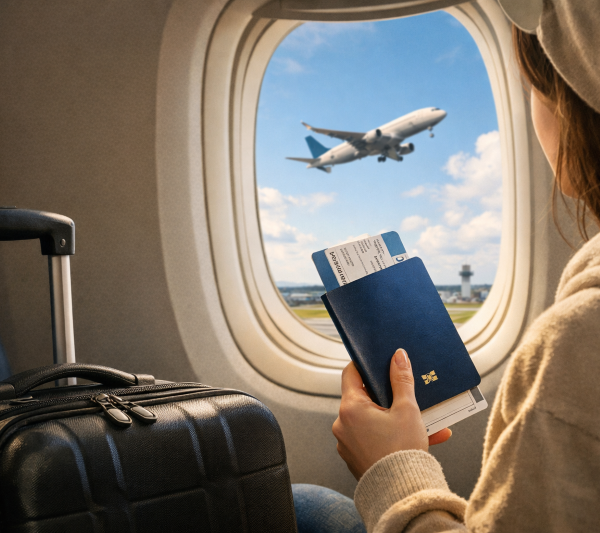 Primele momente ale unei călătorii cu avionul