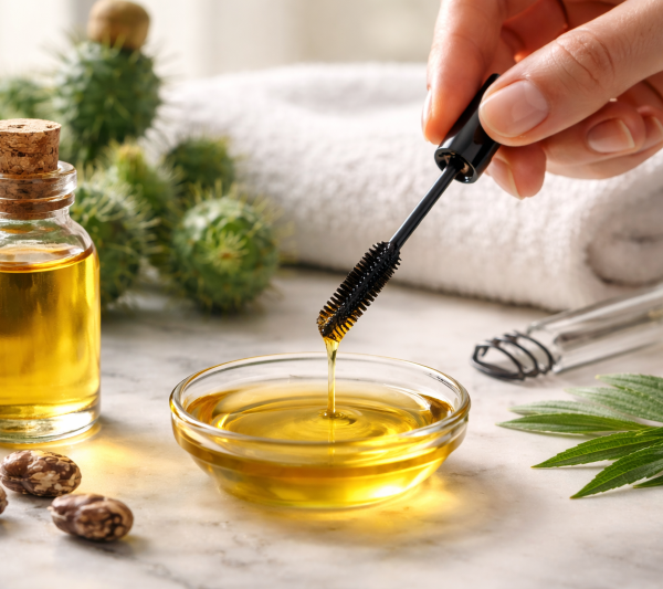 Tratament de frumusețe cu ulei de ricin pentru gene