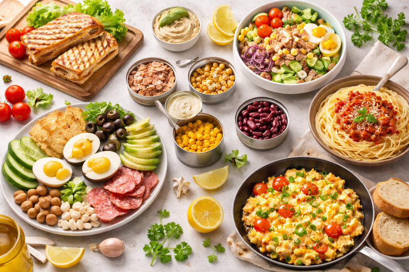 Varietăți de mese rapide și delicioase