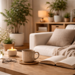 Ce înseamnă slow living imagine cu o dimineata linistita intr-un living