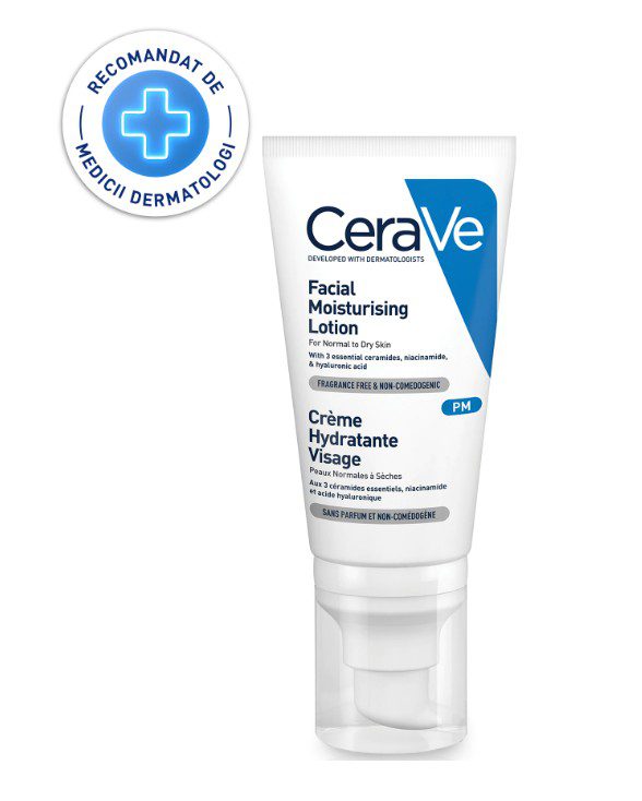 Crema hidratanta pentru fata CeraVe PM, cu ceramide, niacinamida
