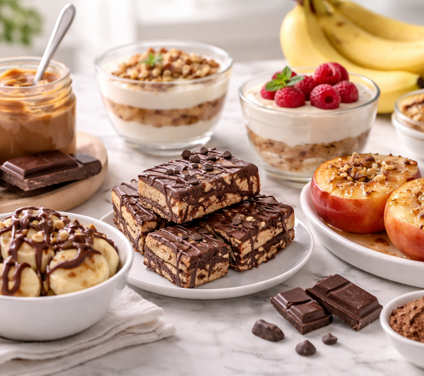 Deserturi rapide și delicioase din trei ingrediente