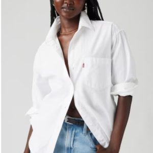 camasa alba relaxed fit