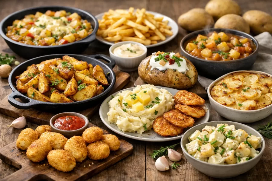 10 rețete simple cu cartofi, gata rapid