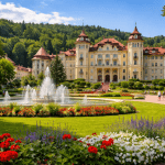 Băile Govora în zi de vară