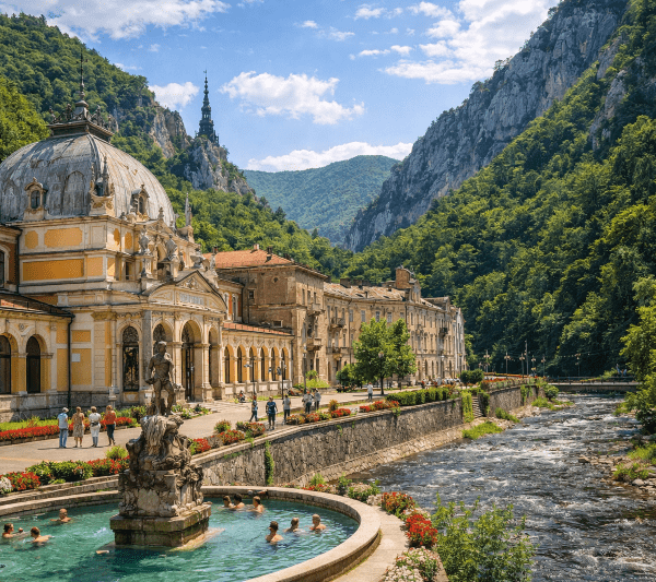 Băile Herculane și statuia lui Hercules