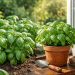 Busuioc în grădină și feronerie