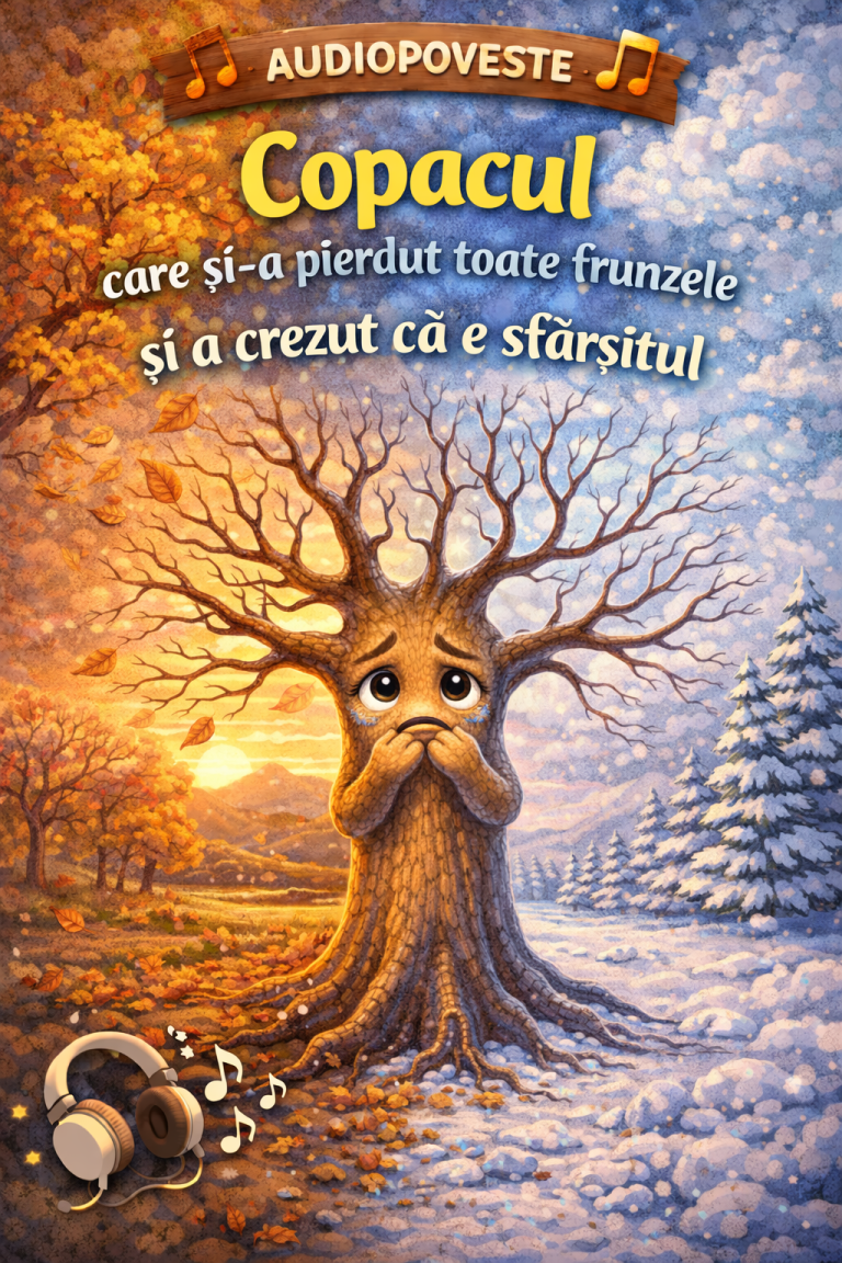 udiobook Copacul care și-a pierdut toate frunzele și a crezut că e sfârșitul