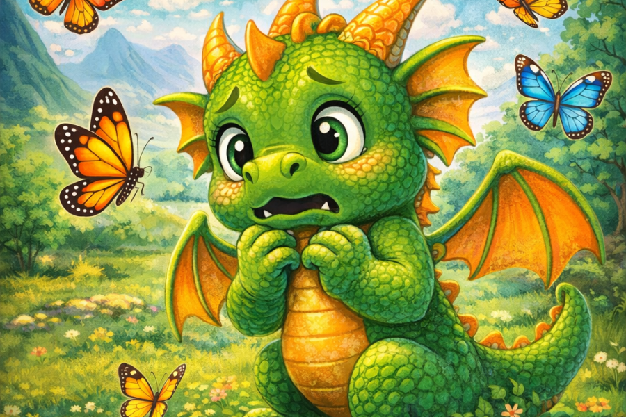 Audiobook Dragonul Falfaila care se temea de fluturi