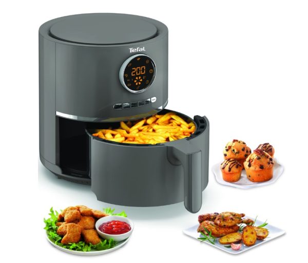 Friteuza cu aer cald Tefal Ultra Fry Digital EY111B15, 1630 W, 8 programe, capacitate 4.2L, temperatura ajustabila, timer 60 minute