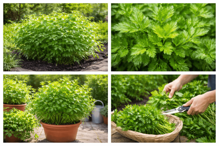 Plante de pătrunjel în diverse medii