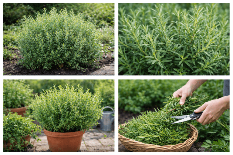 Plante de rozmarin în grădină și ghivece
