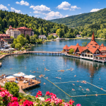 Stațiune de lac în Sovata vara