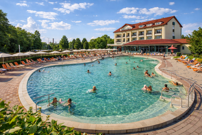 Stațiune de spa cu piscină termală