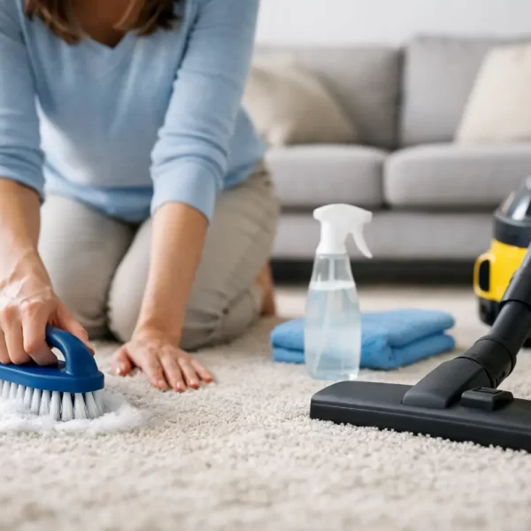 Cum se curăță covorul acasă, fără greșeli