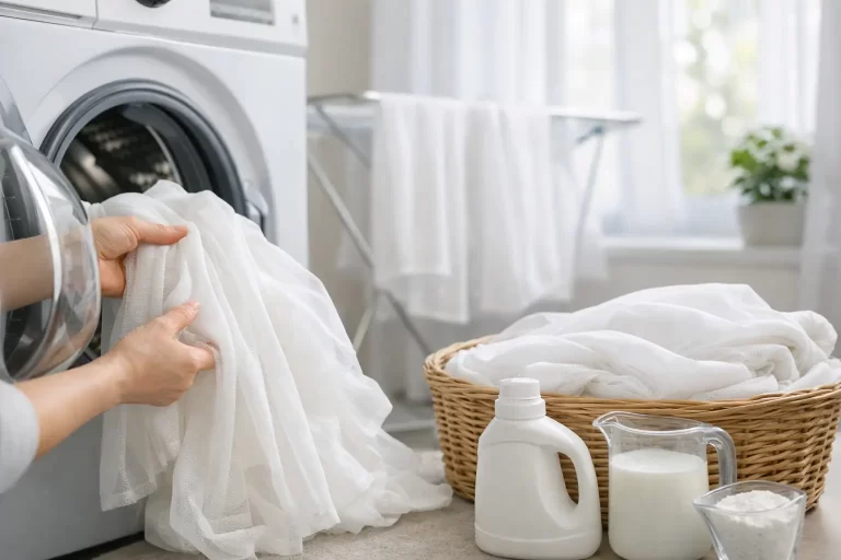Cum se spală corect perdelele acasă