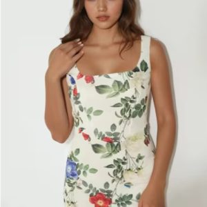 rochie mini imprimeu floral