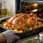 Cât timp se coace puiul la cuptor