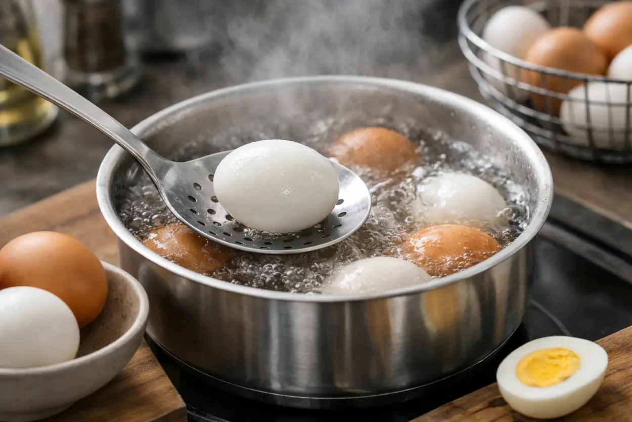 Cât timp se fierb ouăle, fără să le greșești