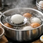 Cât timp se fierb ouăle, fără să le greșești