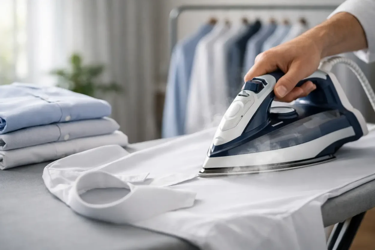 Cum se calcă o cămașă fără cute