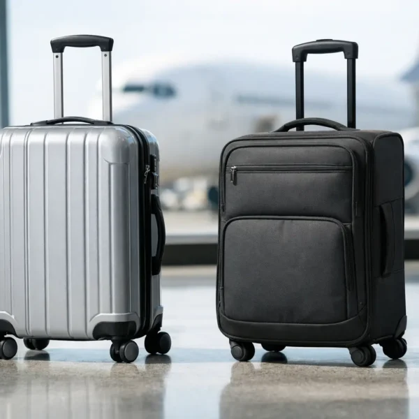 Valiză rigidă vs textilă avion: ce alegi?