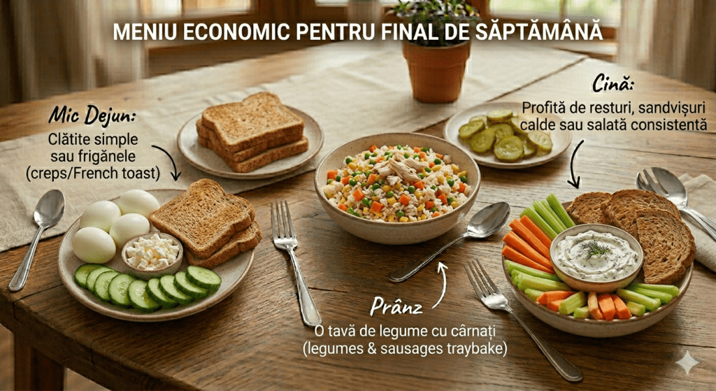 Meniu economic pentru final de săptămână