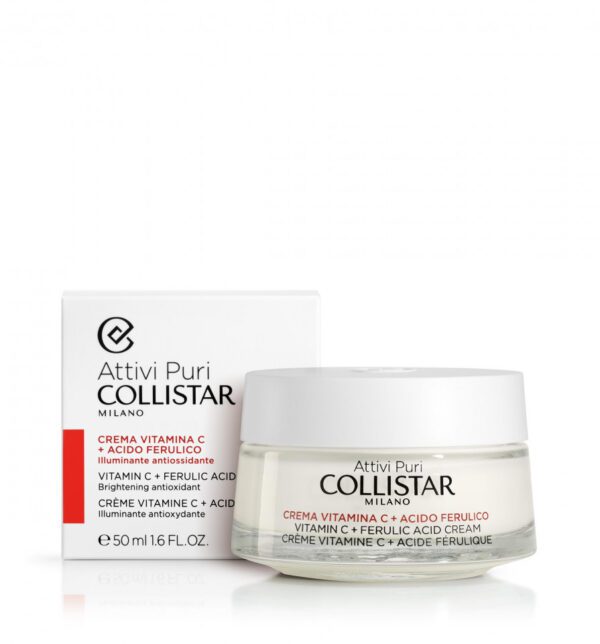 Crema iluminatoare Collistar cu vitamina C, Attivi Puri® Vitamin C + Ferulic Acid Cream (Concentratie: Crema, Gramaj: 50 ml)