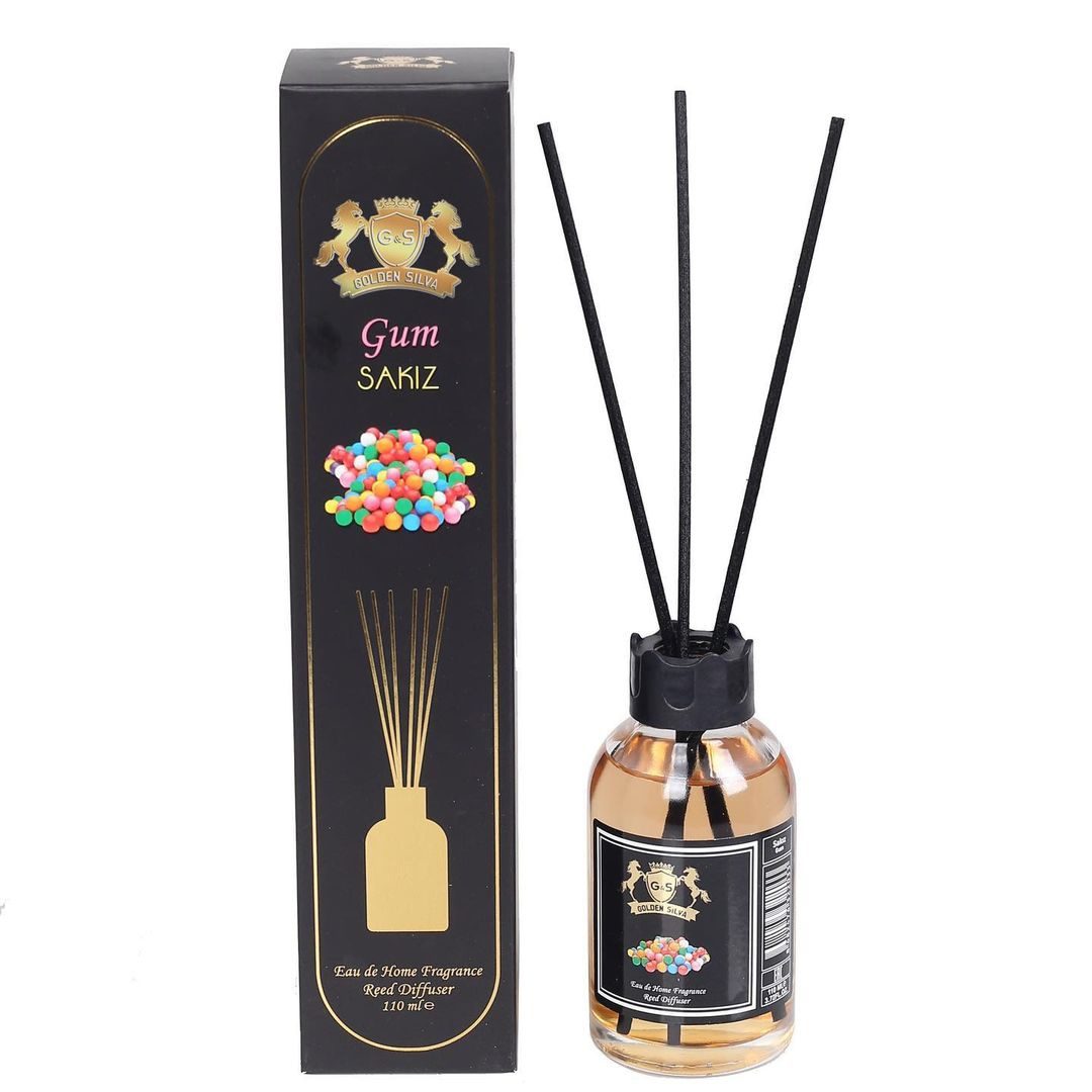 Difuzor de Camera cu Betisoare Golden Silva Bubble Gum, 110ml