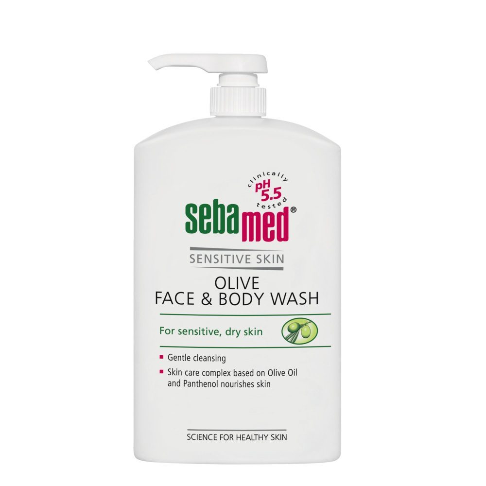 Gel de dus cu ulei de masline fata si corp, Sebamed (Concentratie: Gel de dus, Gramaj: 1000 ml)