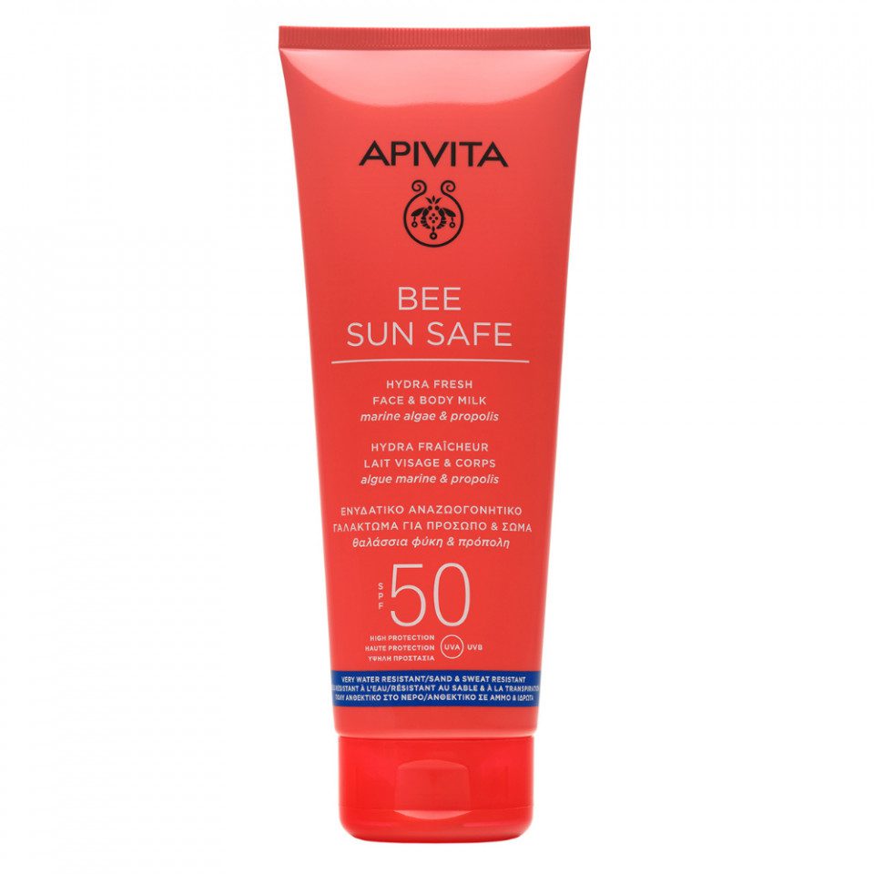Lapte protectie solara corp si ten SPF50 Apivita Bee Sun Safe, 200 ml