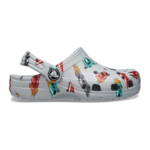 Saboti slingback cu imprimeu masini Classic - Rosu/Verde/Gri deschis