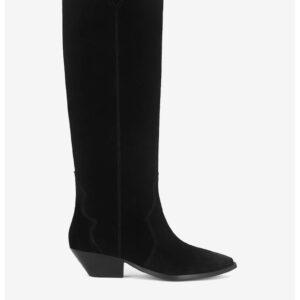 Cizme dama  5905588767022 - Piele intoarsa - Negru - Negru