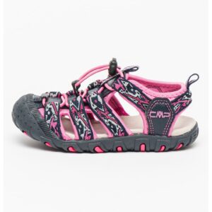 Sandale cu imprimeu grafic pentru trekking Sahiph - Fucsia/Bleumarin