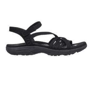 Sandale textile cu velcro Reggae - Negru