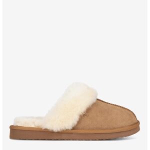 Papuci dama 5905588923862 - Piele intoarsa - Maro - Maro