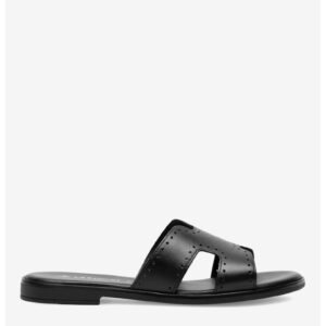 Papuci dama 5905588515593 - Piele naturala - Negru - Negru