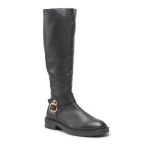 Cizme dama dama -  301542322 - Piele naturala - Negru - Negru