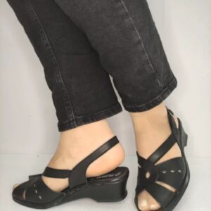 Sandale Casual Dama 0264Pt Roma 01-N Negre - Negru - Negru