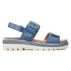 Sandale dama 303784522 - Piele intoarsa - Albastru