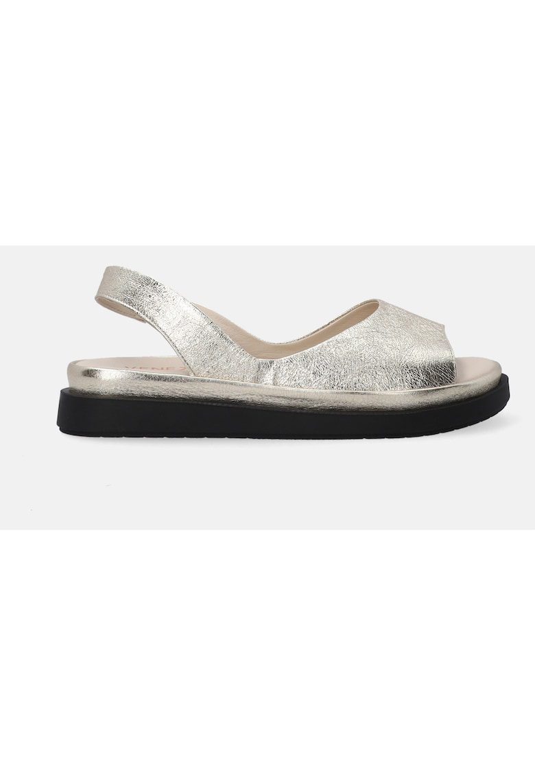 Sandale din piele cu insertie elastica
