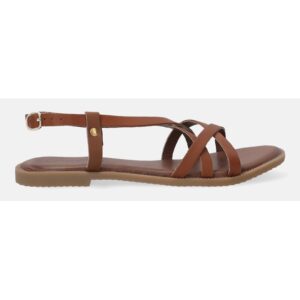SANDALE CLASICE MARO DAMA  DIN PIELE NATURALA MARIMEA