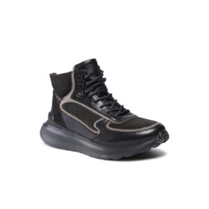 Pantofi sport barbati -  Piele naturala - Negru - 5904862389301