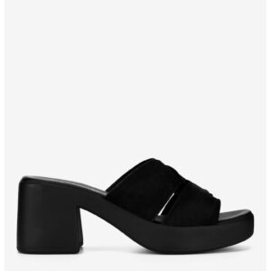 Papuci dama  5905588618591 - Piele nabuc - Negru - Negru